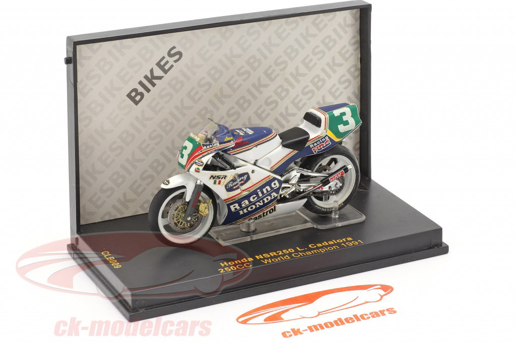 Ixo 1:24 Luca Cadalora Honda NSR250 #3 World champion 250cc 1991