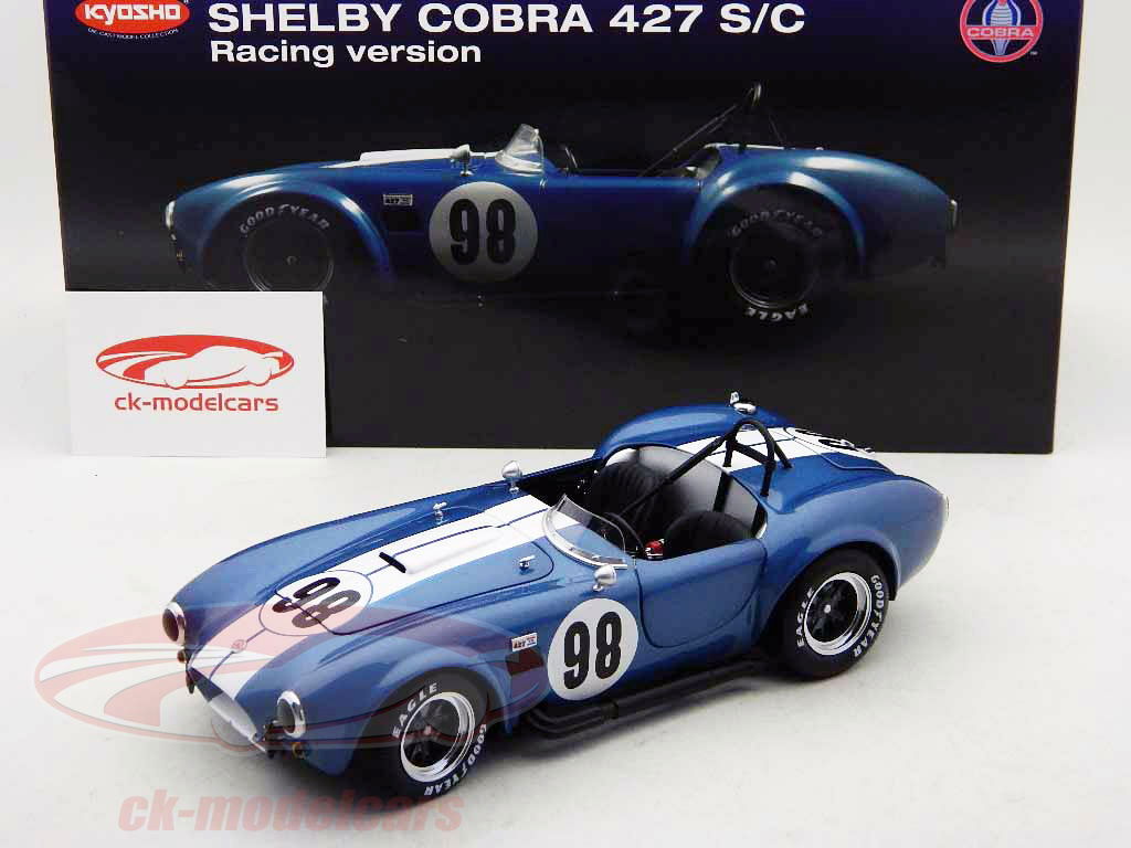 【レア】Kyosho 1:18 Shelby Cobra 427 S/C Kyosho 1:18 Shelby Cobra 427 S/C Racing Version #98 blue