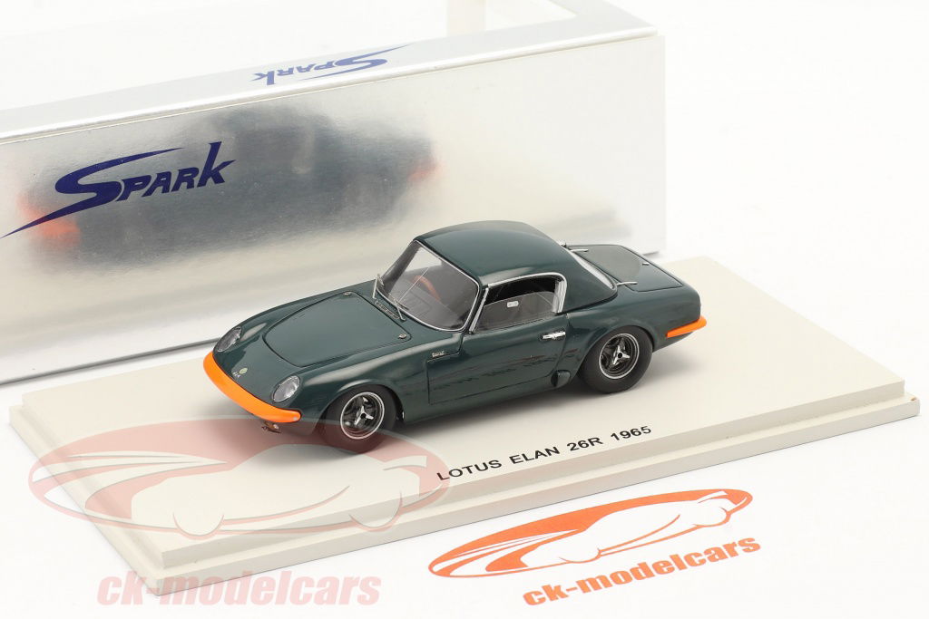 【出品本日迄】1/43 Spark ロータスエラン26R 1965 Lotus Spark 1:43 Lotus Elan 26R year 1965 dark green / orange