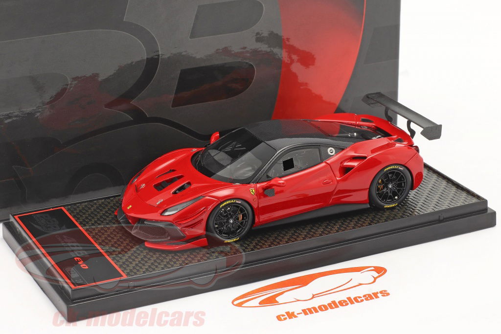 BBR Models 1:43 Ferrari 488 Challenge Evo 建設年 2020 コルサ 赤