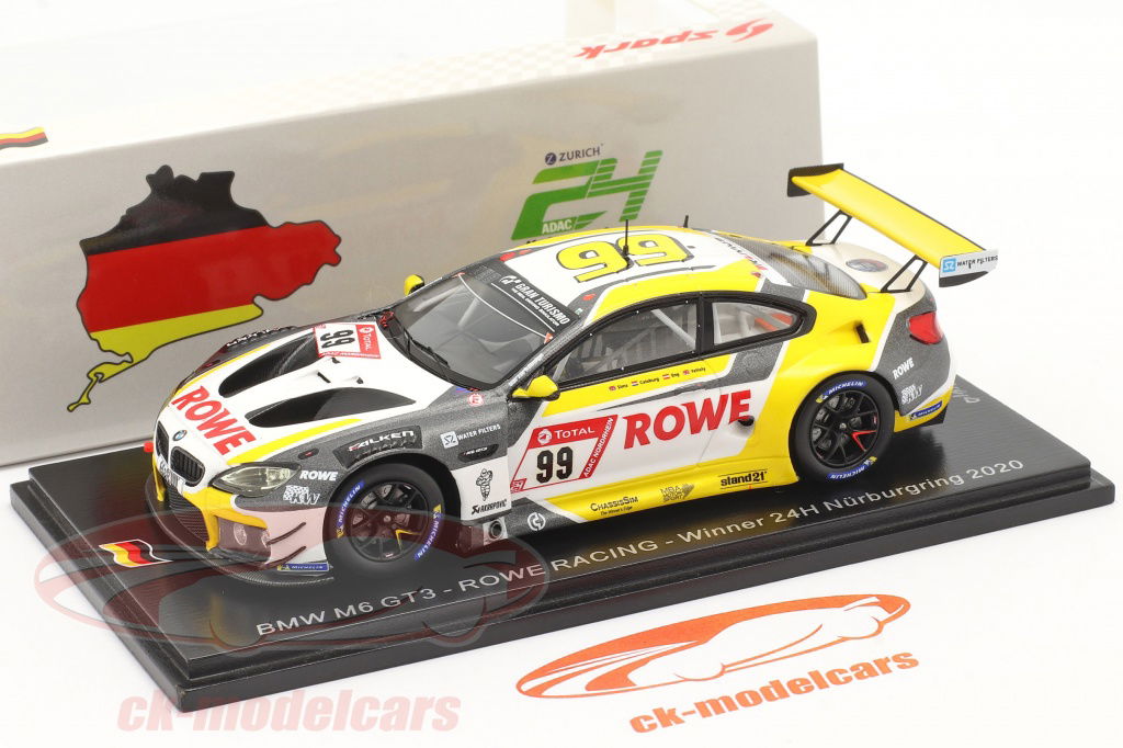 Spark 1:43 BMW M6 GT3 #99 Winner 24h Nürburgring 2020 Rowe