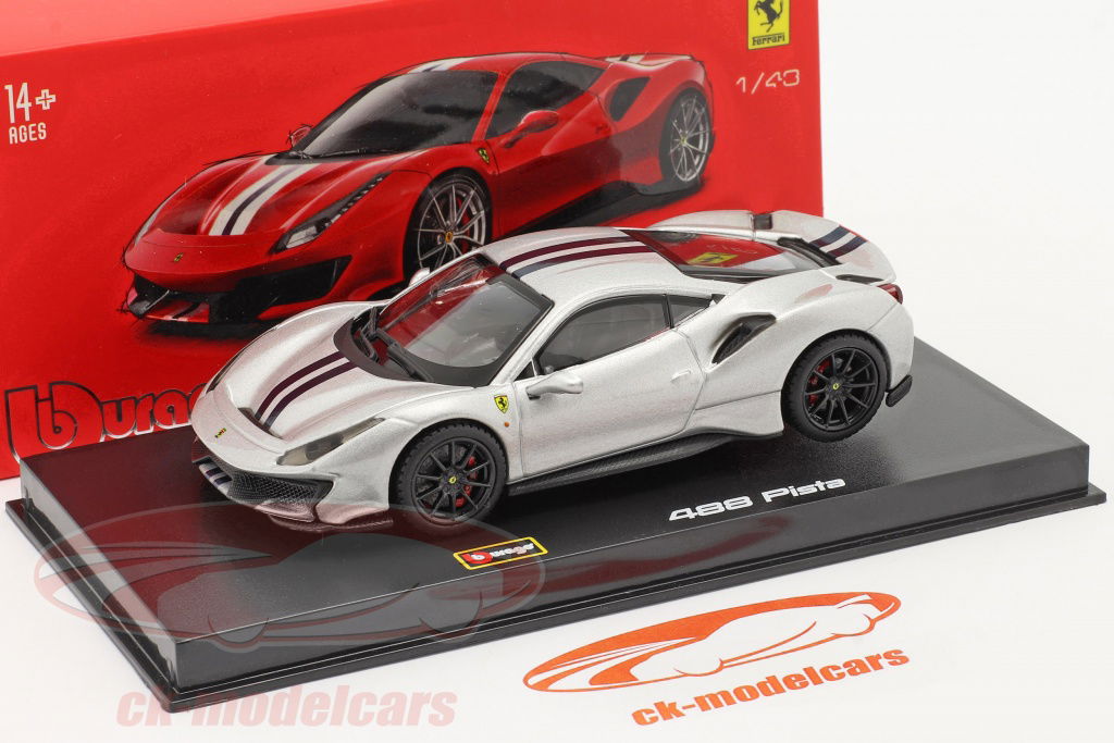 FERRARI 488 PISTA 1:43スケール モデルカー DF 1/43 Ferrari 488 Pista Spider Metallic red | eBay