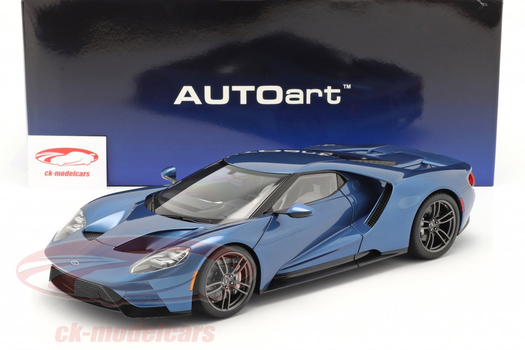 AUTOart 1:12 Ford GT 建設年 2017 液体 青 12107 モデル 車 12107