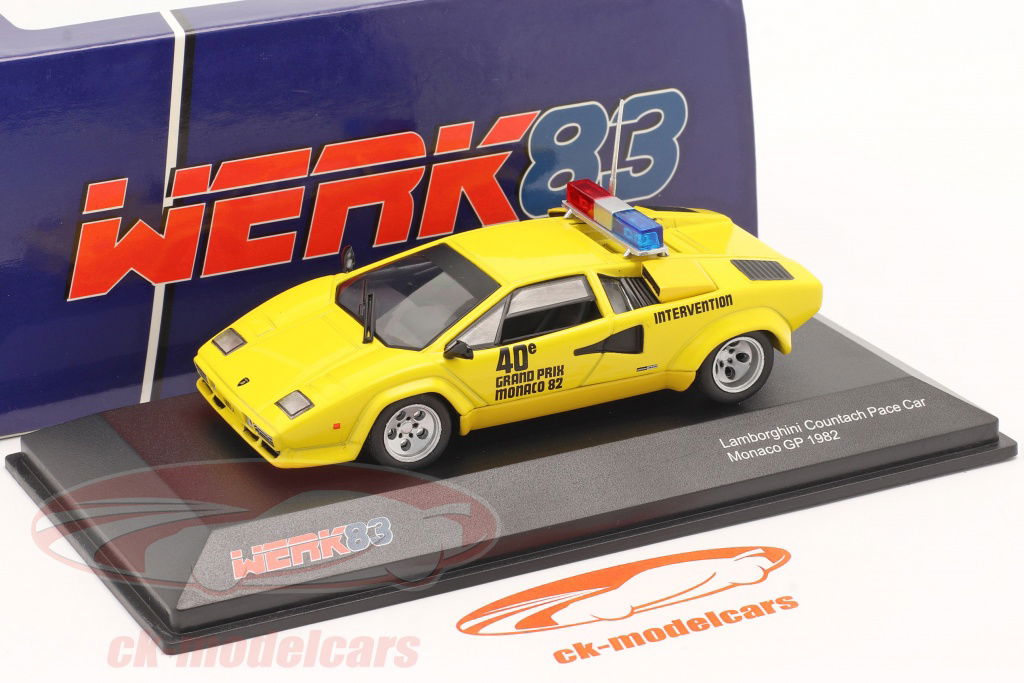 WERK83 1:43 Lamborghini Countach Safety Car Monaco GP