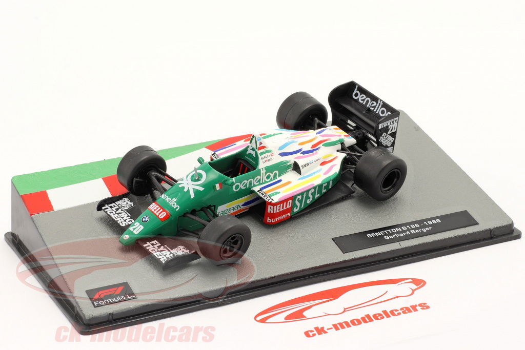 超希少！1/43 PMA BENETTON BMW B186 ベルガー Altaya 1:43 Gerhard Berger Benetton B186 #20 formula 1 1986