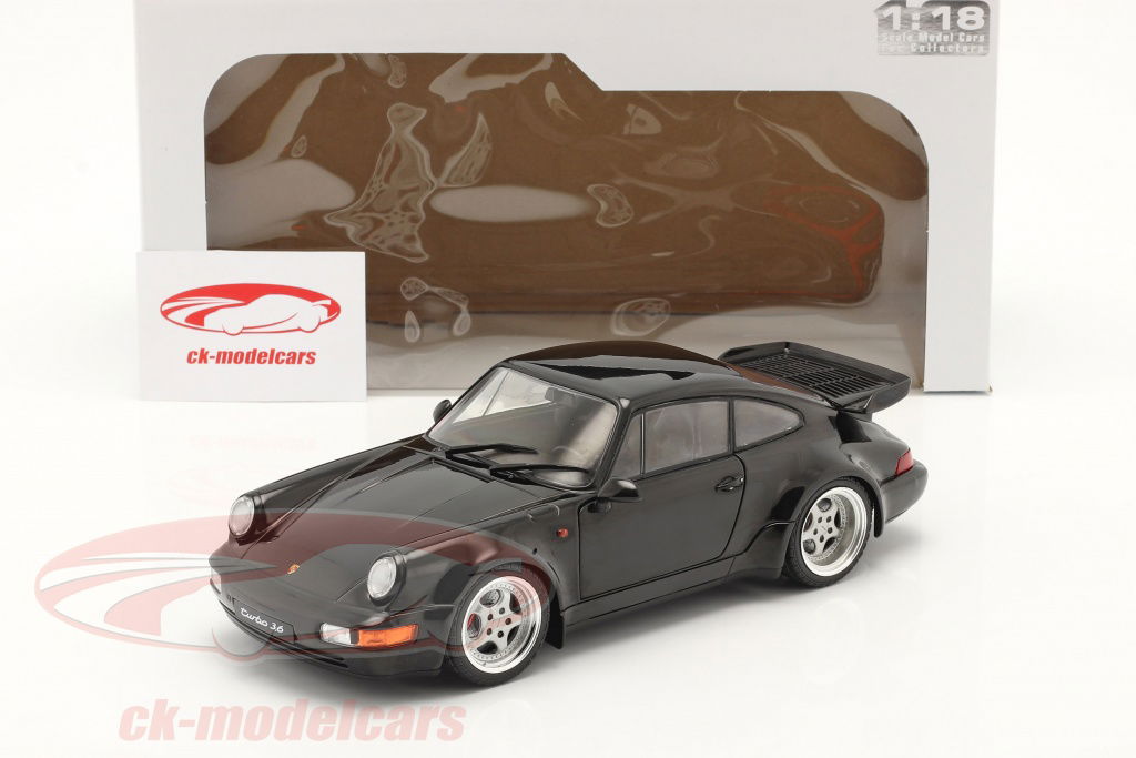 ソリド1/18ポルシェ911(964)Turbo3,6 1990 ブラック Solido 1:18 Porsche 911 (964) Turbo year 1990 black S1803404