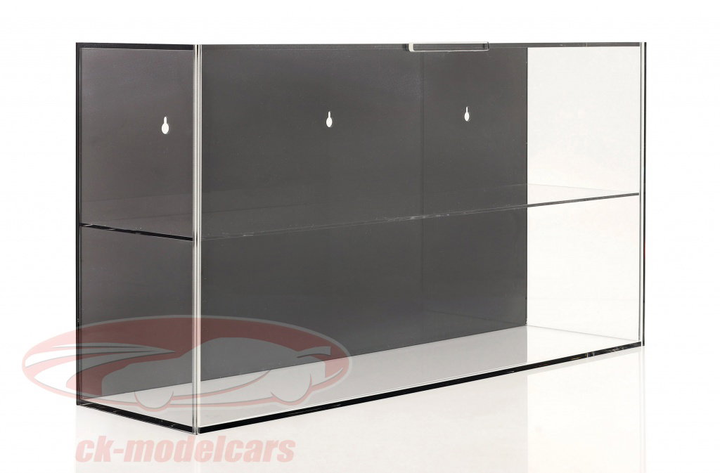 Modellauto Klarsichtbox Vitrine mit LED-Beleuchtung weiß für 1:18