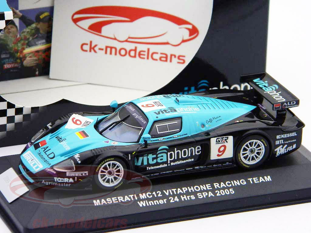ミニカー Maserati MC12 vitaphone FIA GT 2005 Ixo 1:43 Maserati MC12 #9 Winner 24h Spa 2005 Vitaphone