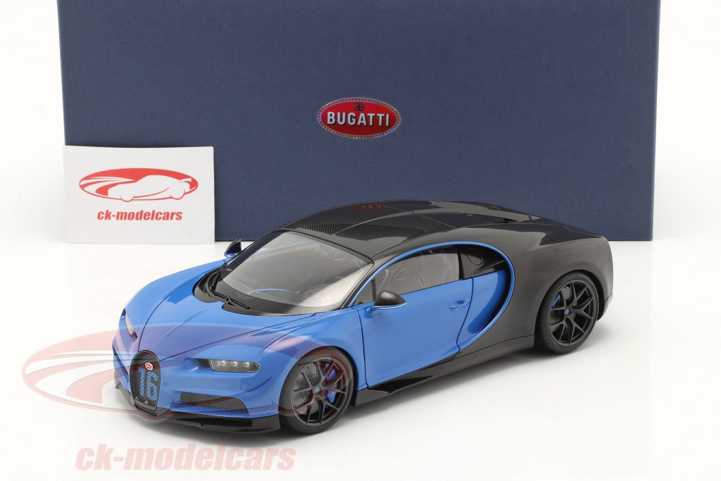 AUTOart 1:18 Bugatti Chiron Sport 建設年 2019 french racing 青