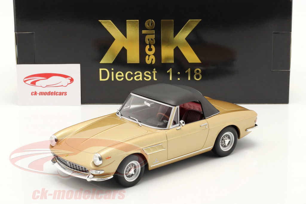 ミニカー FERRARI 275 GTS 1:18 KK-Scale 1:18 Ferrari 275 GTS Pininfarina Spyder 1964 gold