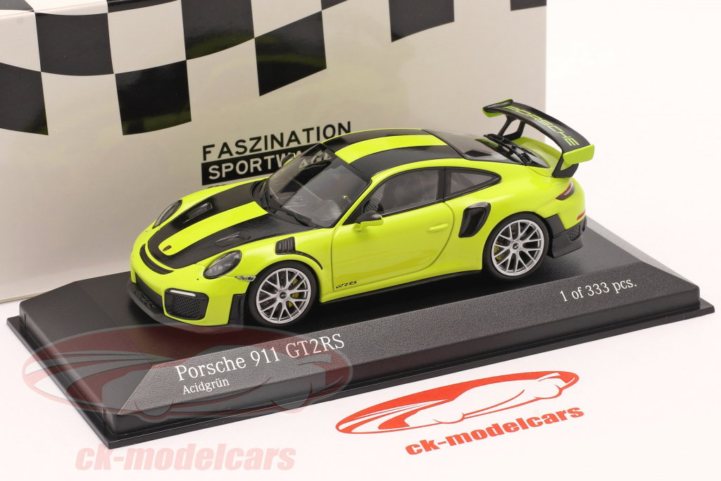 【MINICHAMPS】限定333台Porsche 911 GT2RS Minichamps 1:43 Porsche 911 (991 II) GT2 RS Weissach Package 2018