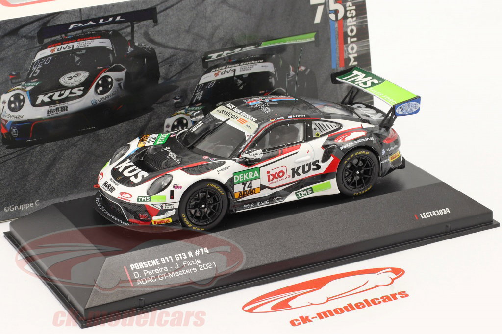 ポルシェ 1/18 イクソ 911 Team75 KÜS 2021 Masters GT ADAC #74 R GT3 911 Porsche 1:18 Ixo 2021 GTマスターズ #74 GT3R ミニカー