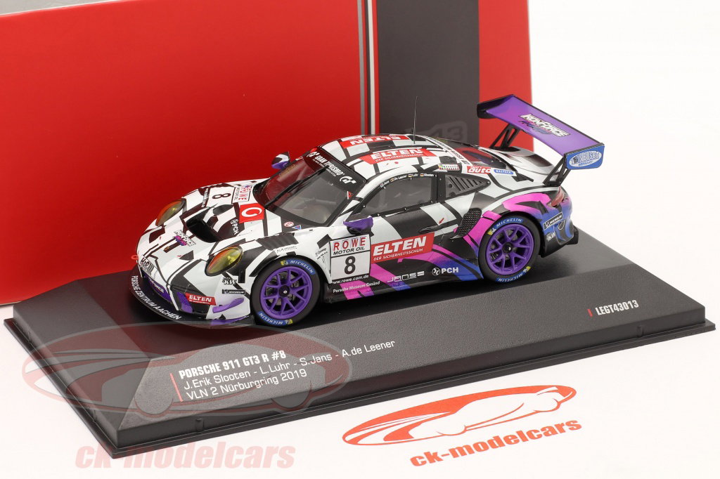 Ixo 1:43 Porsche 911 GT3 R #8 VLN2 Nürburgring 2019 Iron Force