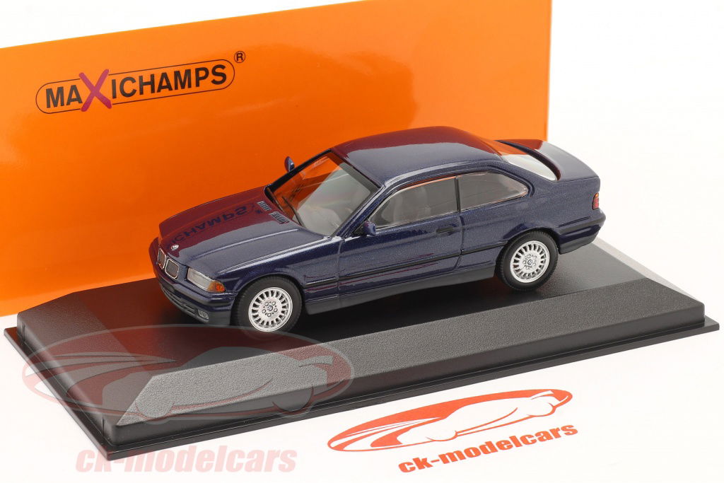 Minichamps 1:43 BMW 3 Series (E36) Coupe year 1992 dark blue