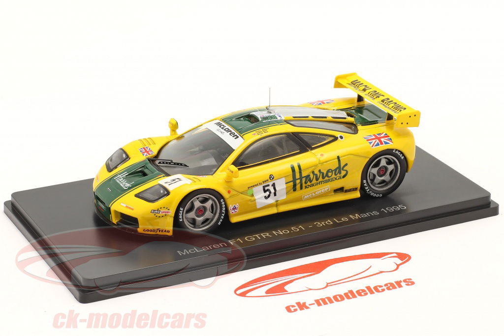 Spark 1:43 McLaren F1 GTR #51 3rd 24h LeMans 1995 Wallace