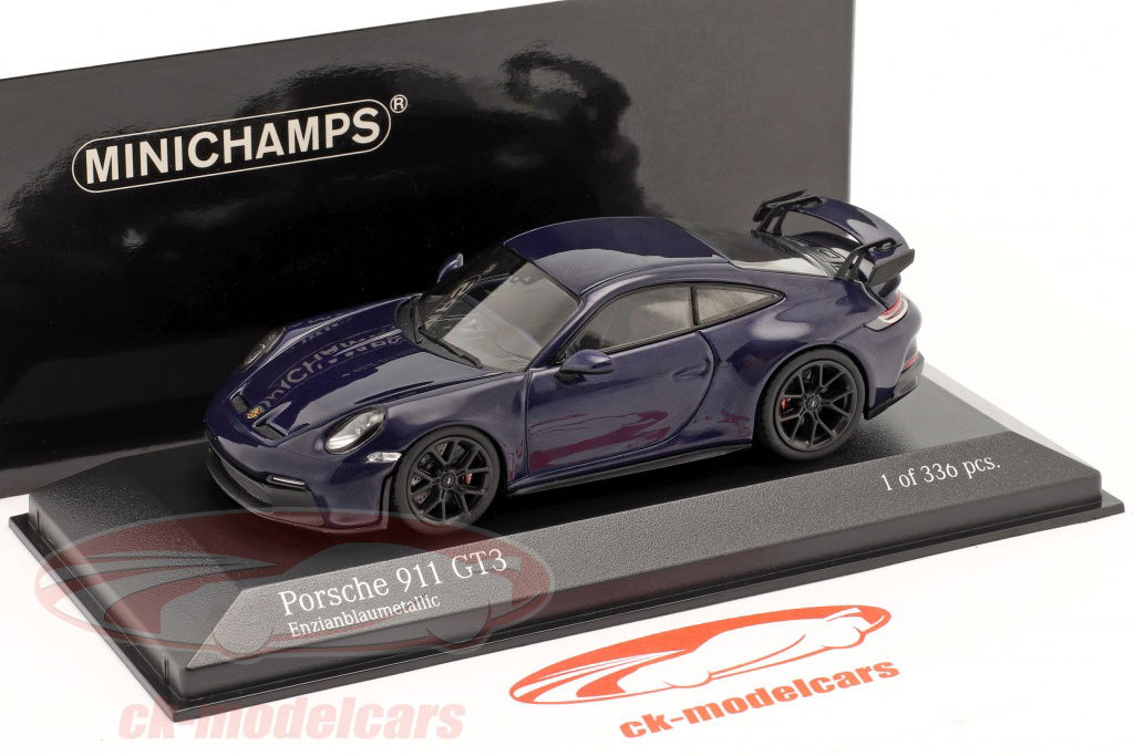 Minichamps 1:43 Porsche 911 (992) GT3 year 2020 gentian blue
