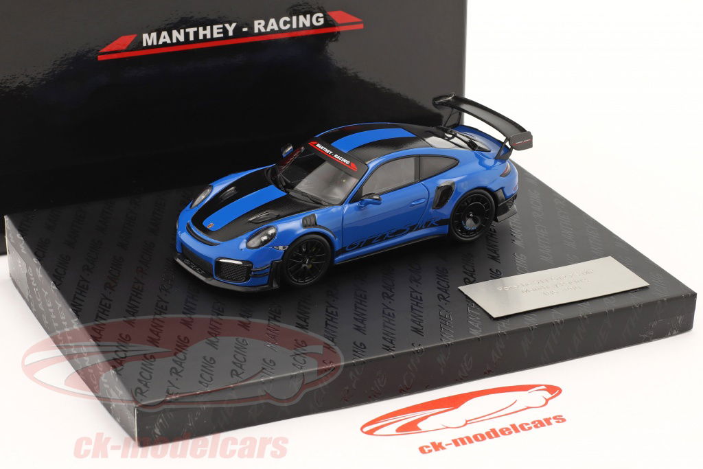 Minichamps 1:43 Porsche 911 (991 II) GT2 RS MR Manthey Racing blau