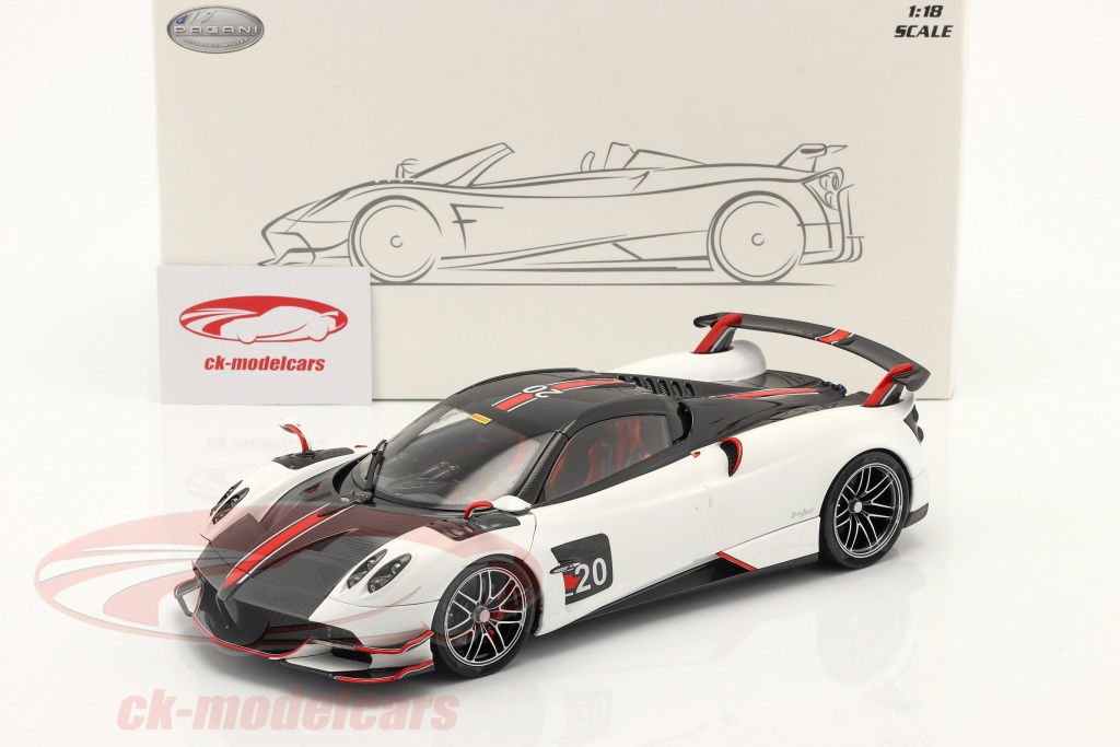LCD Models 1:18 Pagani Huayra Roadster BC white / black