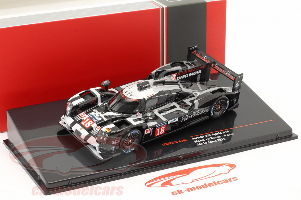 Ixo 1:43 Porsche 919 Hybrid #18 5th 24h LeMans 2015 Lieb, Dumas
