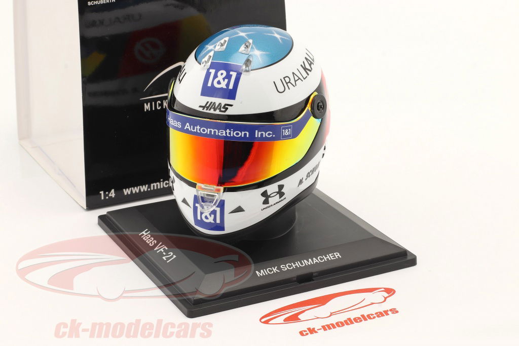 Schuberth 1:4 Mick Schumacher #47 GP Spa fórmula 2021 casco MKS