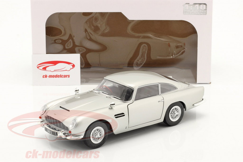 Solido 1:18 Aston Martin DB5 RHD 建設年 1964 シルバーグレイ