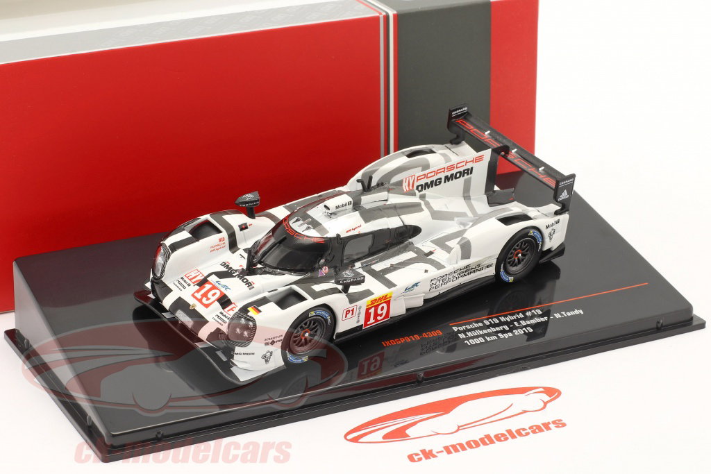 Ixo 1:43 Porsche 919 Hybrid #19 1000km Spa 2015 Hülkenberg, Bamber
