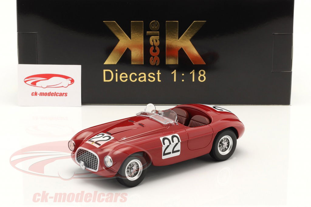 KK-Scale 1:18 Ferrari 166 MM Barchetta #22 Winner 24h LeMans 1949