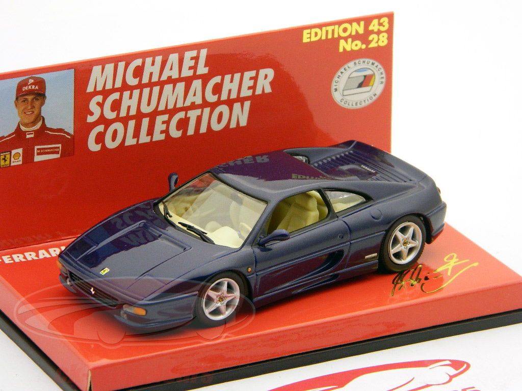 ミニチャンプス　1/43 フェラーリ　f355 targa 1994 Minichamps 1:43 M. Schumacher Ferrari F355 1994 blue