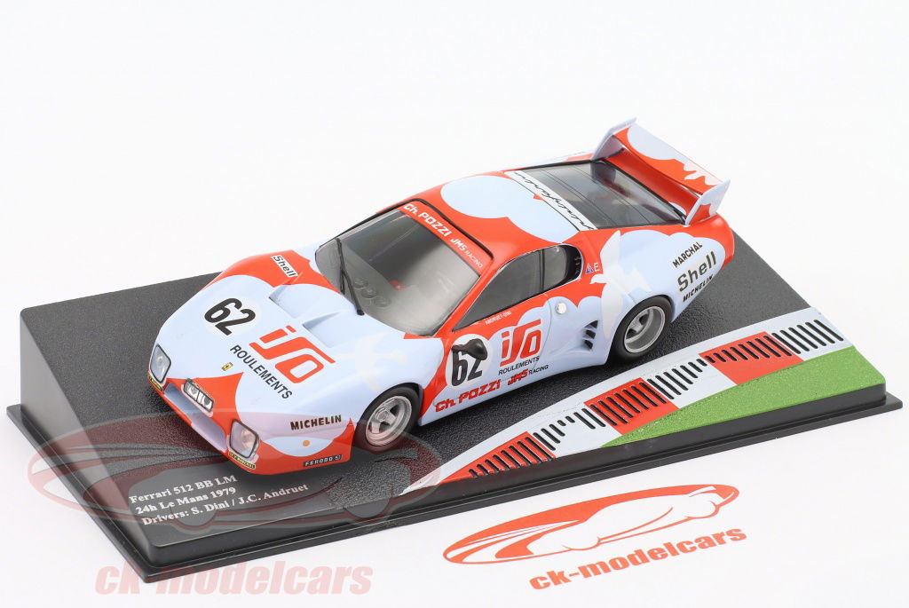 Altaya 1:43 Ferrari 512 BB LM #62 24h LeMans 1979 Andruet, Dini