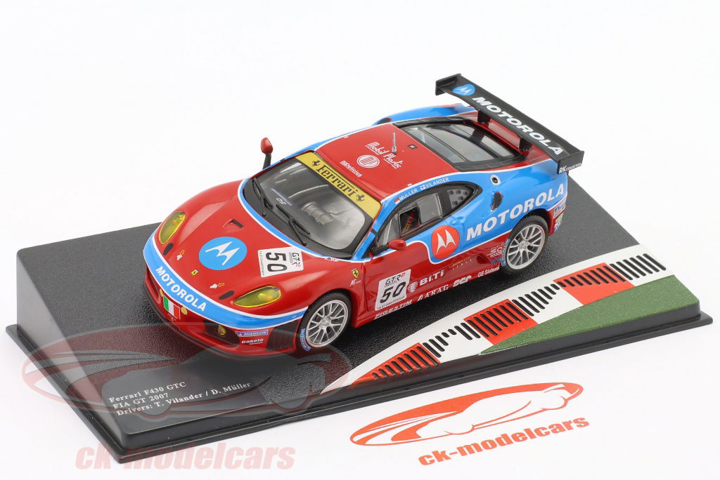 Ferrari F430 GTC #50 Winner FIA GT 2007 Vilander, Müller 1:43 Altaya