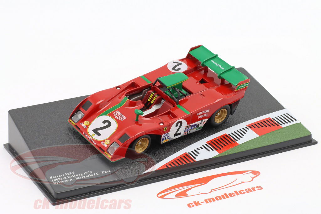 Altaya 1:43 Ferrari 312 P #2 1000km Zeltweg 1973 Merzario, Pace