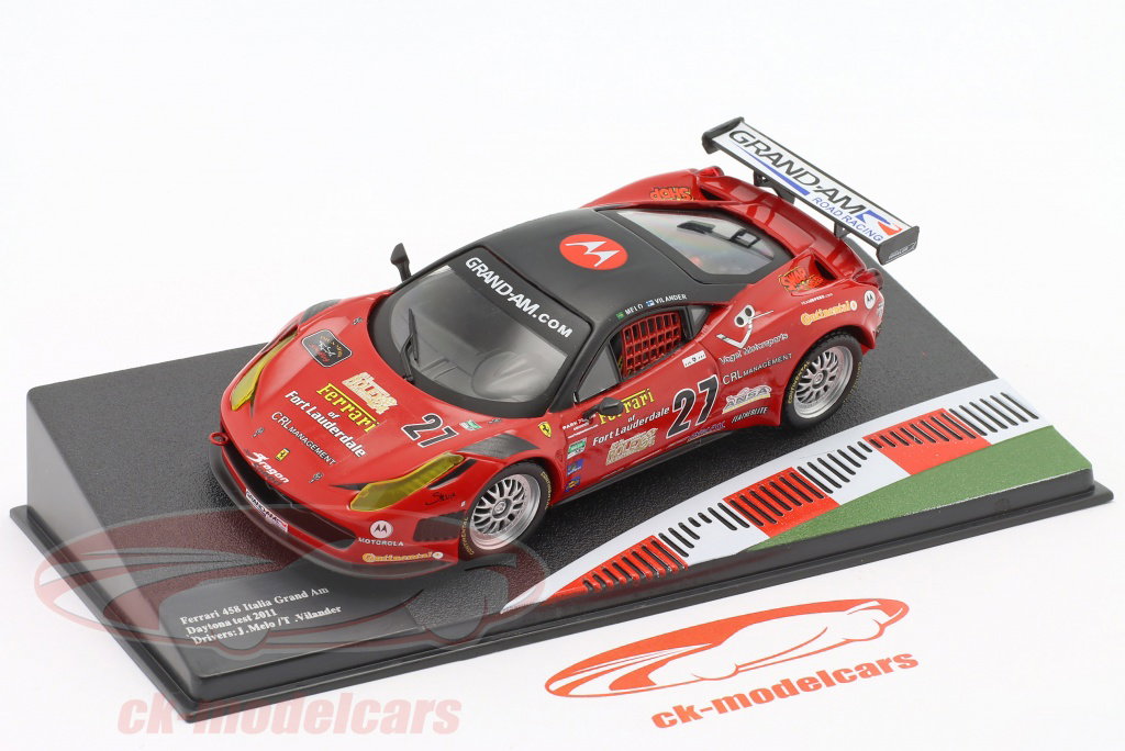 Altaya 1:43 Ferrari 458 Italia Grand Am #27 Daytona Test 2011