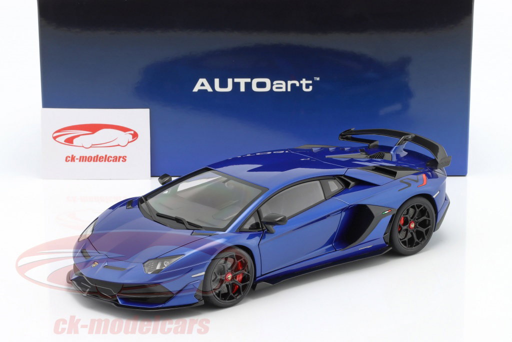 AUTOart 1:18 Lamborghini Aventador SVJ year 2019 blue metallic