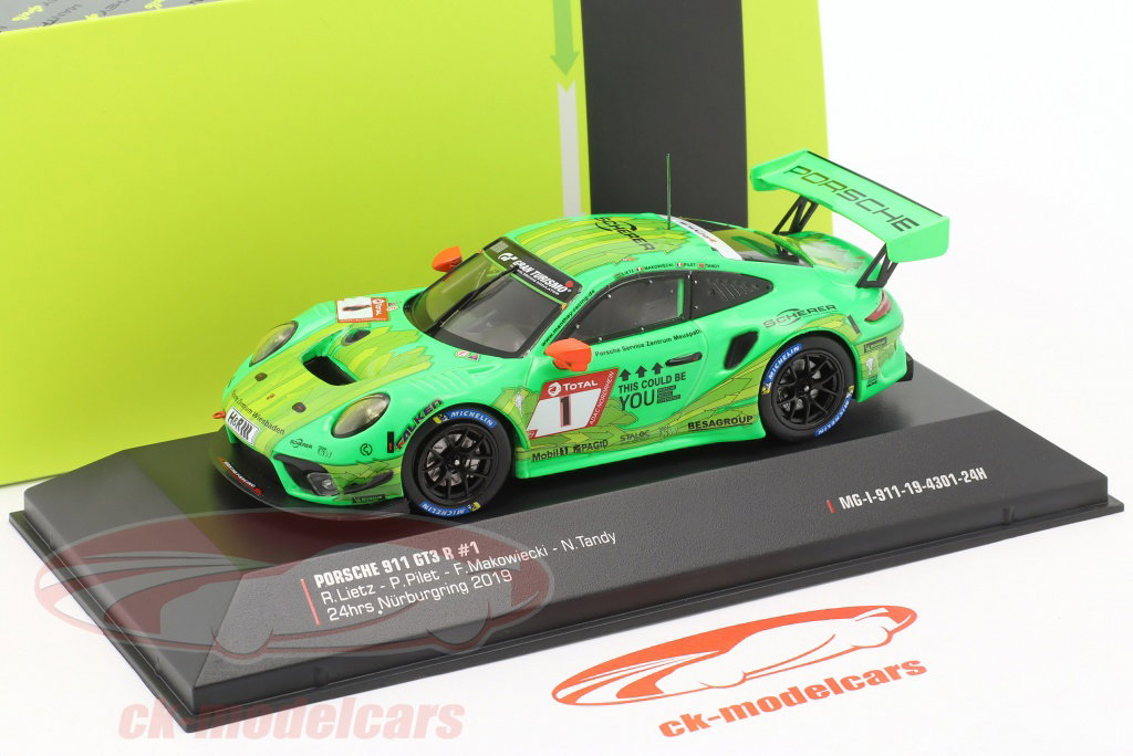 Ixo 1:43 Porsche 911 GT3 R #1 24h Nürburgring 2019 Manthey Racing