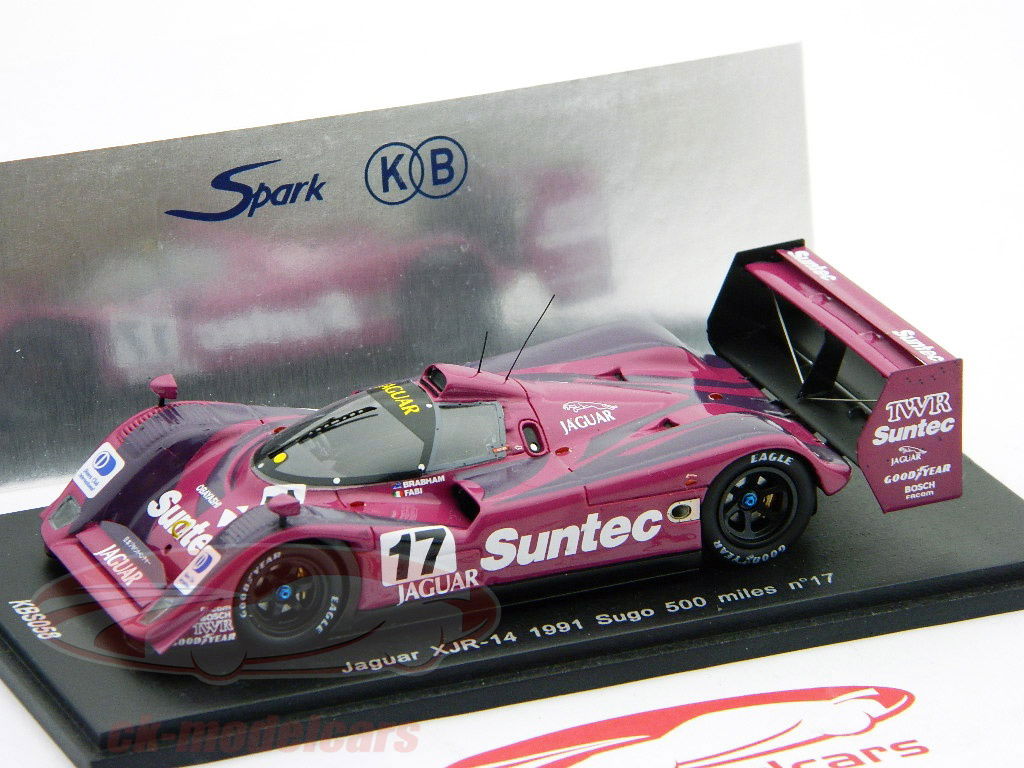 Jaguar XJR-14 1991年モデル ミニカー　1/43 Make Up 1:43 Jaguar XJR-14 24H Le Mans 1991 4# Diecast Model