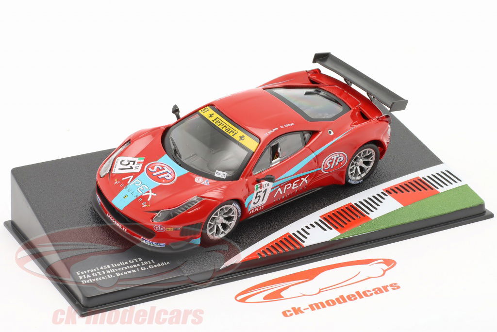 Altaya 1:43 Ferrari 458 Italia GT3 #51 FIA GT3 Silverstone 2011