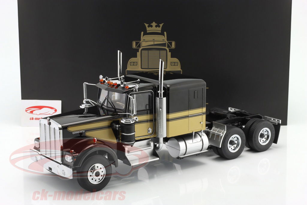 ミニカー　1/18 Kenworth W900(ブルーメタリック×ホワイト×ゴールド) [RK180123] QQ20221028155323__24395.