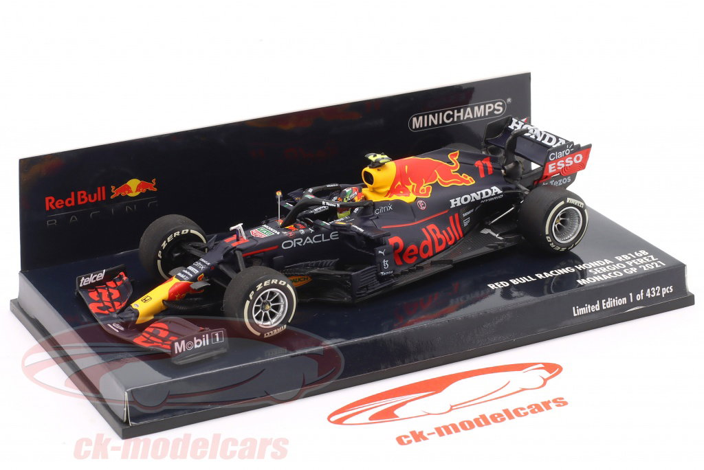 Minichamps 1:43 Sergio Perez Red Bull RB16B #11 4th Monaco GP