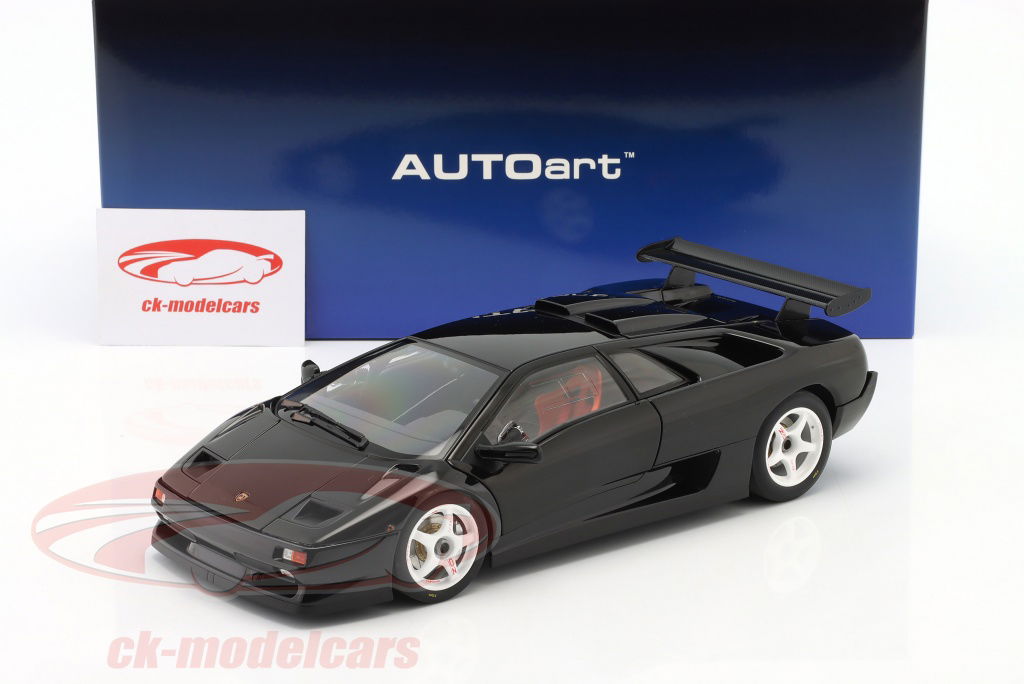 1/18AUTOart Lamborghini Diablo GTRブラック 1/18 AUTOart Lamborghini Diablo GTR (Deep Black) Car Model
