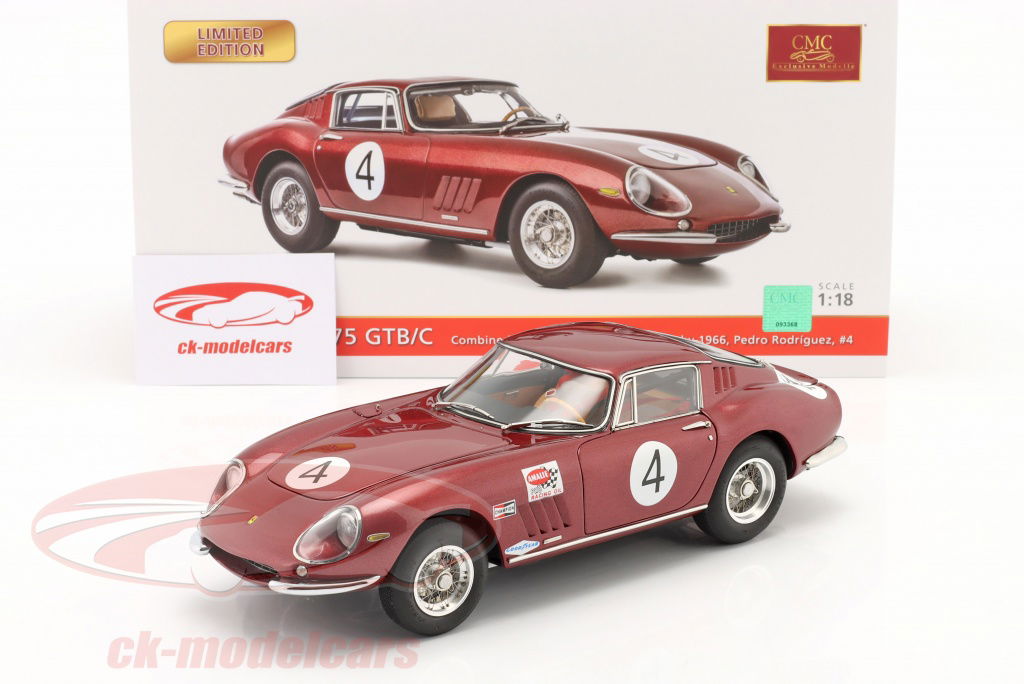 ミニカー　1/18 フェラーリ 275 GTB/C ナッソー・ツーリスト・トロフィー 1965 優勝車 C. Kolb #7 [TM18-85G] TECNOMODEL TM18-85G Scale 1/18 | FERRARI 275 GTB/C