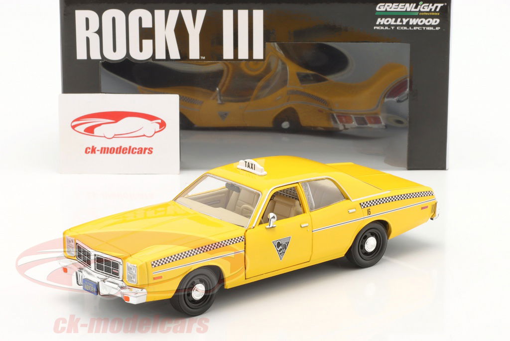 Greenlight 1:24 Dodge Monaco City Cab Taxi 1978 Movie Rocky III