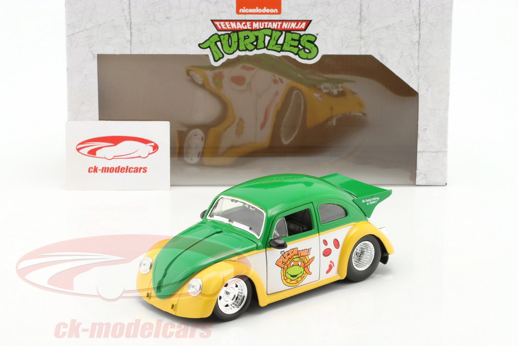 Jadatoys 1:24 Volkswagen VW Drag Beetle 1959 と Turtles 形