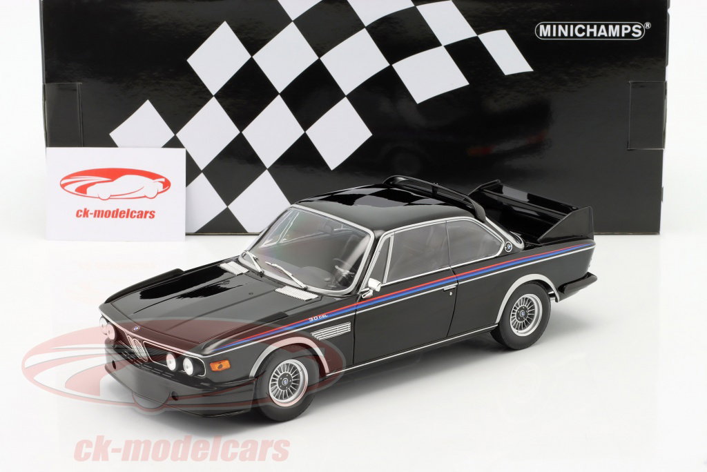と*ち様 【美品】MINICHAMPS  3.5 CSL 1/18スケール Minichamps 1:18 BMW 3.0 CSL 建設年 1973 黒 155028134 モデル 車