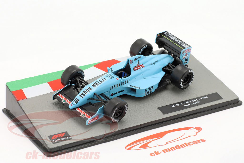 ミニカー MARCH JUDD 881 1988 Ivan Capelli 11. Special blog entry: Leyton House March 881 Judd Japanese