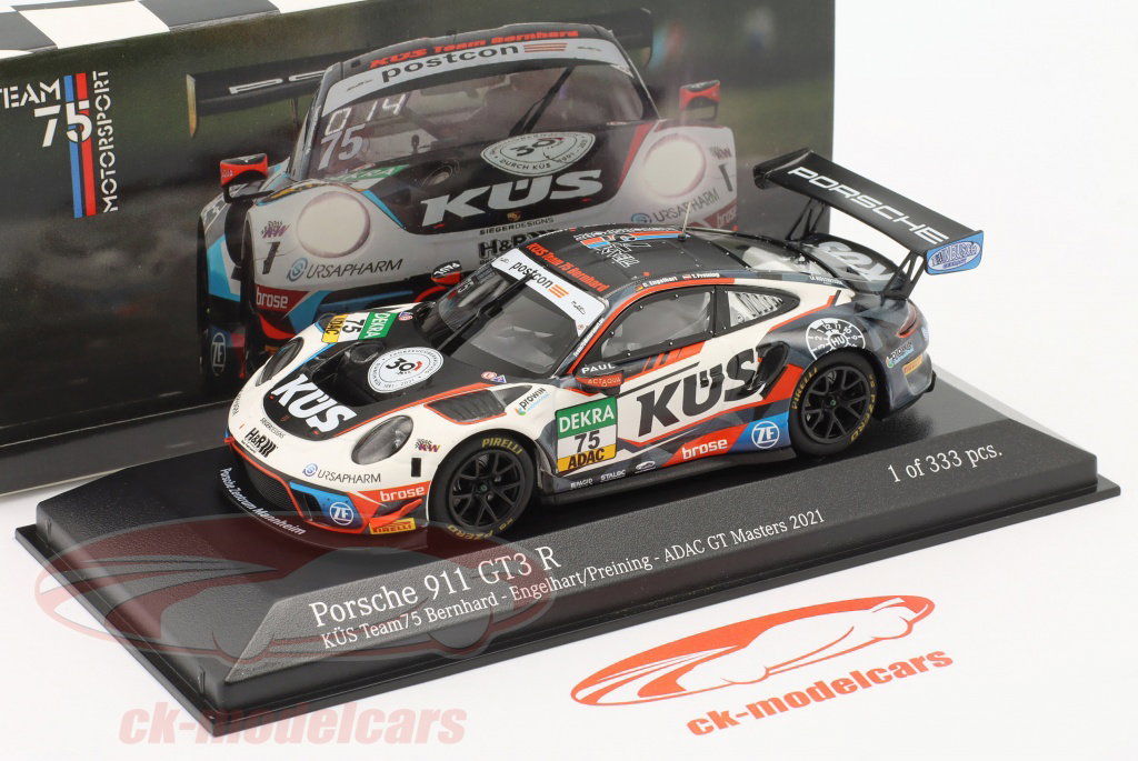 Minichamps 1:43 Porsche 911 GT3 R #75 ADAC GT Masters 2021 KÜS