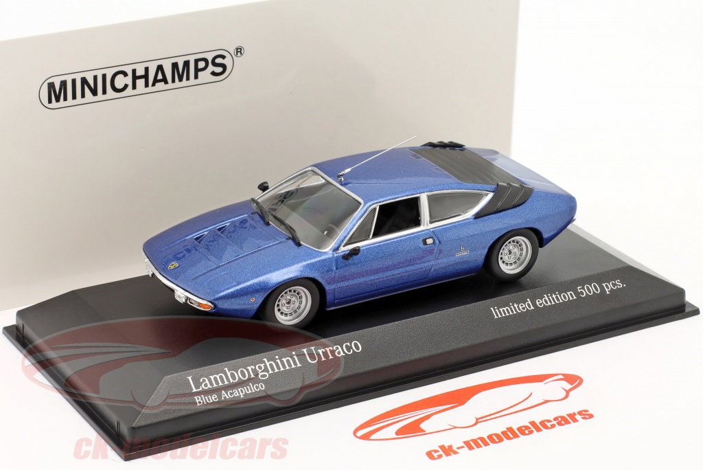 Minichamps 1:43 Lamborghini Urraco 建設年 1974 青い メタリック