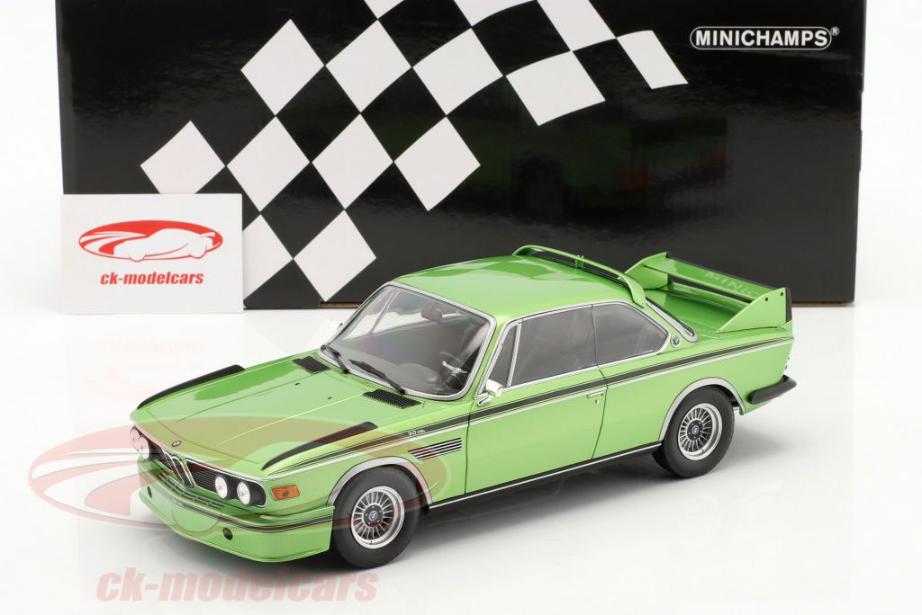 Minichamps 1:18 BMW 3.0 CSL (E9) year 1973 green metallic