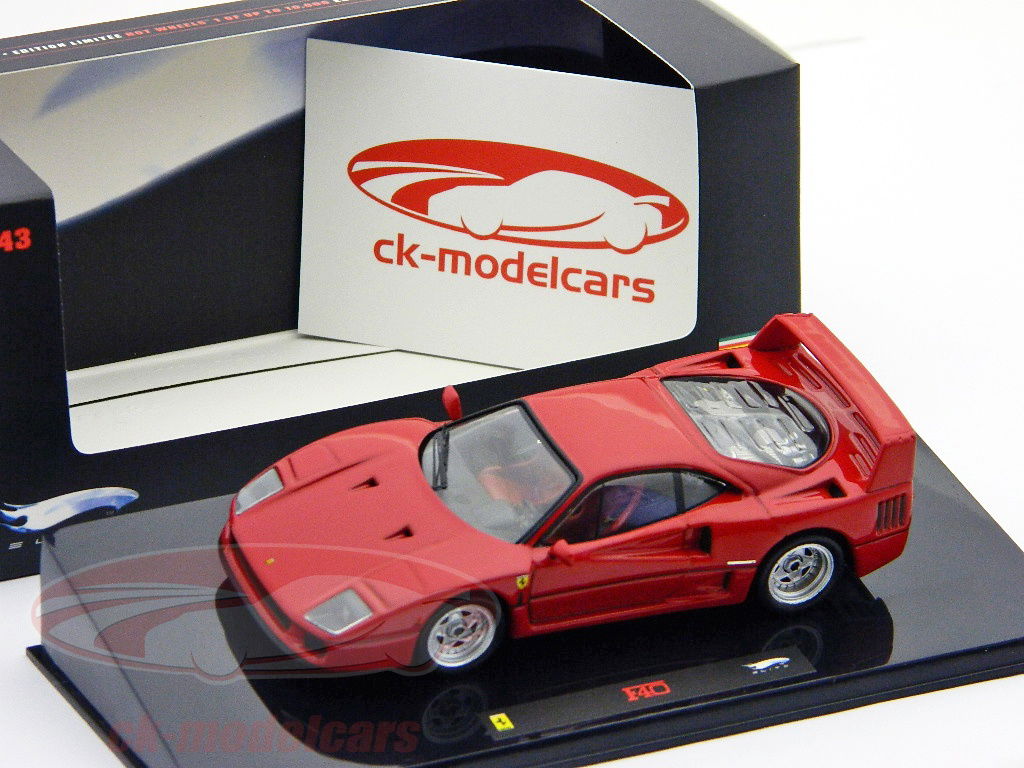 HotWheels Elite 1:43 Ferrari F40 1987 red P9931 model car