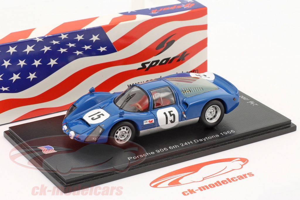Spark 1:43 Porsche 906 #15 6th 24h Daytona 1966 Porsche