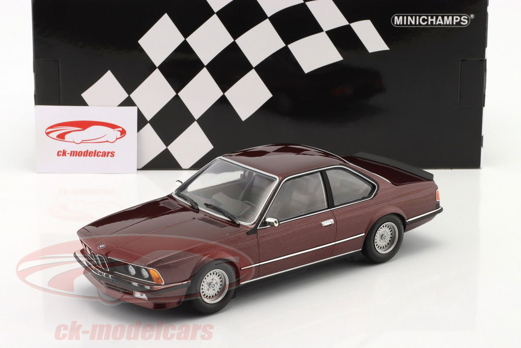 Minichamps 1:18 BMW 635 CSi year 1982 dark red metallic